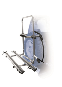 Uchwyt rowerowy na koło zapasowe Peruzzo Brennero 4x4 - bagażnik na 2 rowery z szynami