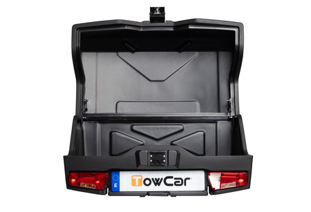 Towbox EVO classic gray - bagażnik box montowany na hak
