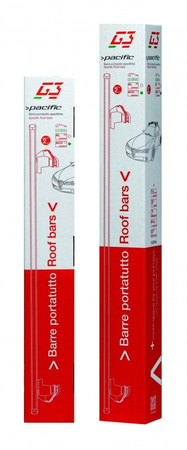 Bagażnik dachowy G3 Pacific 64.130-68.070 aluminiowy
