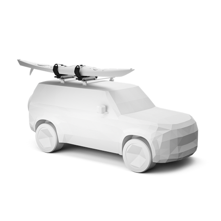 Thule Hullavator Pro 898 - rozkładany uchwyt do przewozu kajaka