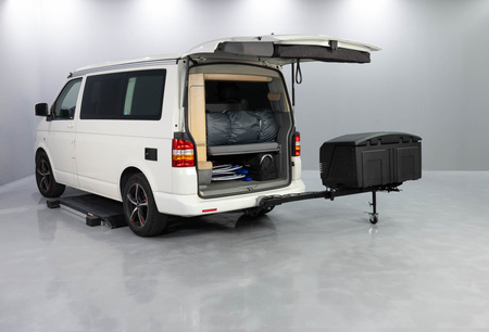 Towbox V3 Camper czarny - bagażnik box montowany na hak