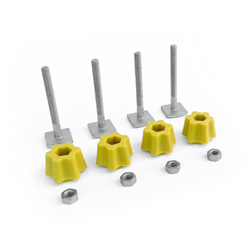 Wsuwka do belek aluminiowych 60mm x M6 (4 szt.) z nakrętkami