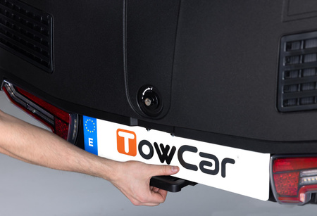 Towbox V3 czarny LED Edition - bagażnik box montowany na hak