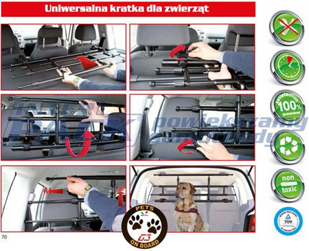 PRATICO przegroda bagażnika - stal