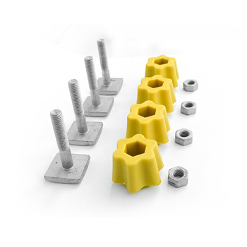 Wsuwka do belek aluminiowych 35mm x M6 (4 szt.) z nakrętkami