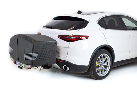 Towbox V3 Camper czarny - bagażnik box montowany na hak
