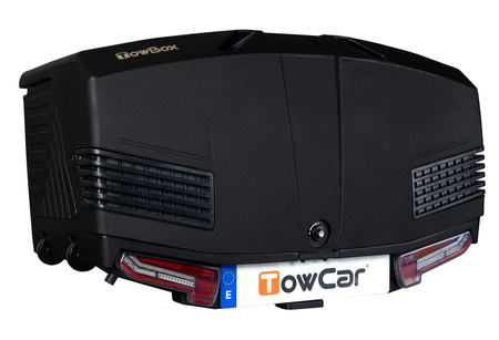 Towbox V3 czarny LED Edition - bagażnik box montowany na hak