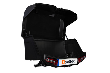 Towbox ALPHA Black Edition - bagażnik box montowany na hak